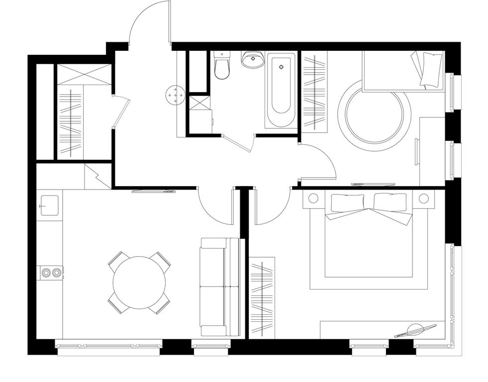 2-BD Apartment Sale, 57.6 sq. m. at Peredelkino Blizhnee, Korneya Chukovskogo Street, 1, Vnukovskoye Settlement, Moscow, Russia #1