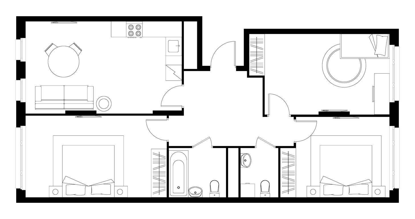 3-BD Apartment Sale, 83.7 sq. m. at Peredelkino Blizhnee, Korneya Chukovskogo Street, 1, Vnukovskoye Settlement, Moscow, Russia #1 3-BD Apartment Sale, 83.7 sq. m. at Peredelkino Blizhnee, Korneya Chukovskogo Street, 1, Vnukovskoye Settlement, Moscow, Russia #1