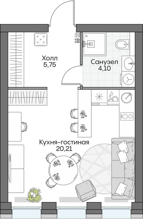 Продажа квартиры, 29,96 м² в ЖК «Дом на набережной INSIDER (Инсайдер)», Автозаводская улица, Москва, Россия #1 Продажа квартиры, 29,96 м² в ЖК «Дом на набережной INSIDER (Инсайдер)», Автозаводская улица, Москва, Россия #1