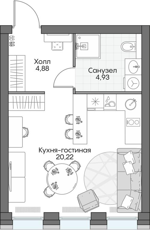 Apartment Sale, 30.16平方米 at Dom na naberezhnoy INSIDER (Insayder), Avtozavodskaya Street, Moscow, Russia #1 Apartment Sale, 30.16平方米 at Dom na naberezhnoy INSIDER (Insayder), Avtozavodskaya Street, Moscow, Russia #1