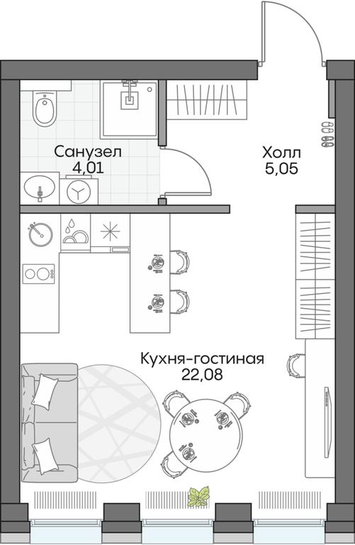 Apartment Sale, 30.16 sq. m. at Dom na naberezhnoy INSIDER (Insayder), Avtozavodskaya Street, Moscow, Russia #2 Apartment Sale, 30.16 sq. m. at Dom na naberezhnoy INSIDER (Insayder), Avtozavodskaya Street, Moscow, Russia #2