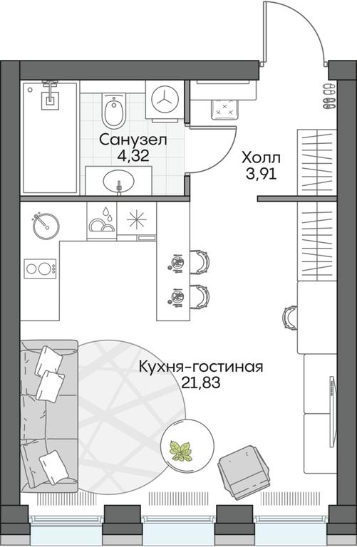 Apartment Sale, 30.16 sq. m. at Dom na naberezhnoy INSIDER (Insayder), Avtozavodskaya Street, Moscow, Russia #1 Apartment Sale, 30.16 sq. m. at Dom na naberezhnoy INSIDER (Insayder), Avtozavodskaya Street, Moscow, Russia #1