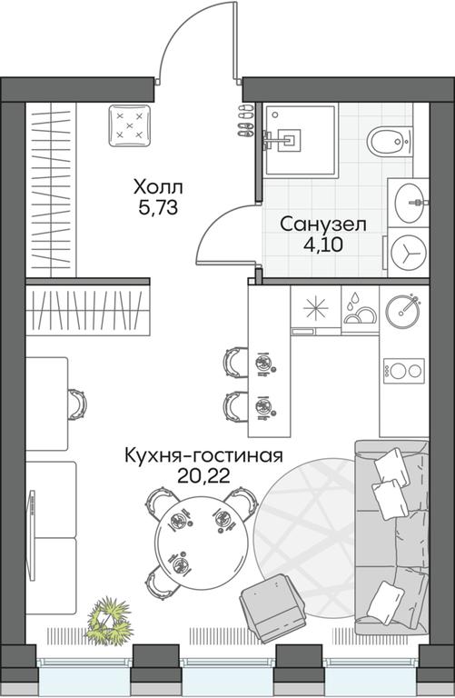 Apartment Sale, 29.86 sq. m. at Dom na naberezhnoy INSIDER (Insayder), Avtozavodskaya Street, Moscow, Russia #1 Apartment Sale, 29.86 sq. m. at Dom na naberezhnoy INSIDER (Insayder), Avtozavodskaya Street, Moscow, Russia #1