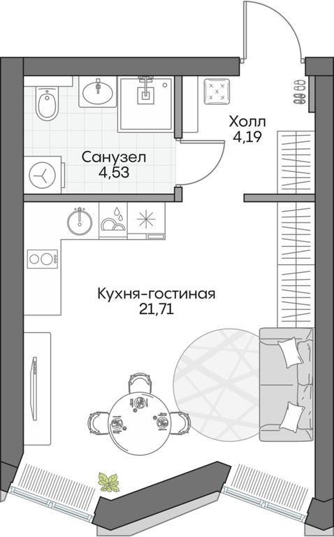 Apartment Sale, 29.31 sq. m. at Dom na naberezhnoy INSIDER (Insayder), Avtozavodskaya Street, Moscow, Russia #2 Apartment Sale, 29.31 sq. m. at Dom na naberezhnoy INSIDER (Insayder), Avtozavodskaya Street, Moscow, Russia #2