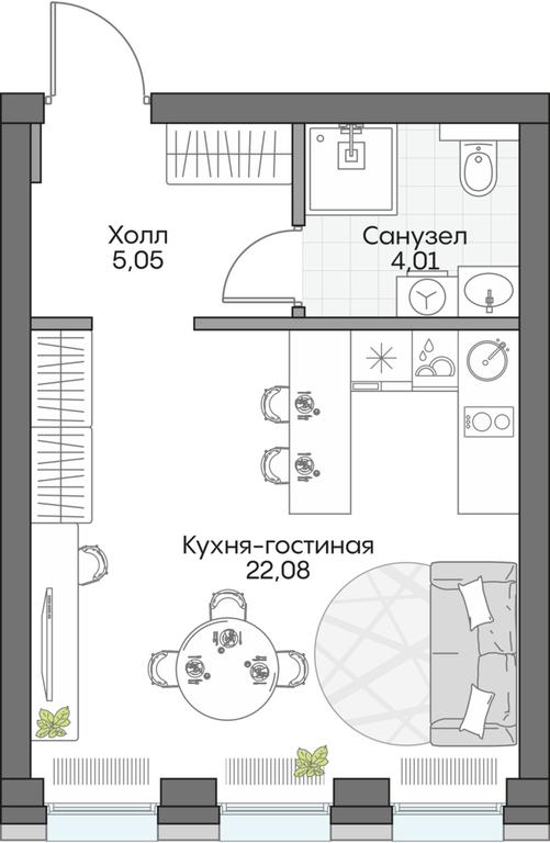 Apartment Sale, 30.16 sq. m. at Dom na naberezhnoy INSIDER (Insayder), Avtozavodskaya Street, Moscow, Russia #2
