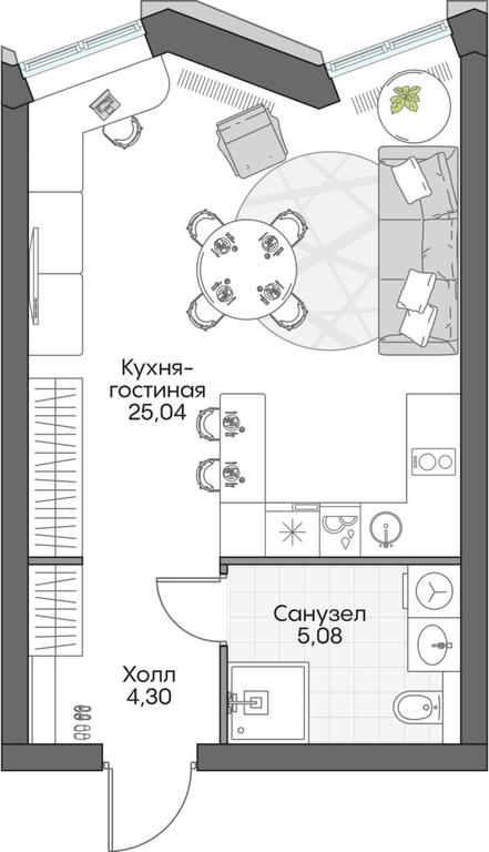Apartment Sale, 34.55平方米 at Dom na naberezhnoy INSIDER (Insayder), Avtozavodskaya Street, Moscow, Russia #1 Apartment Sale, 34.55平方米 at Dom na naberezhnoy INSIDER (Insayder), Avtozavodskaya Street, Moscow, Russia #1