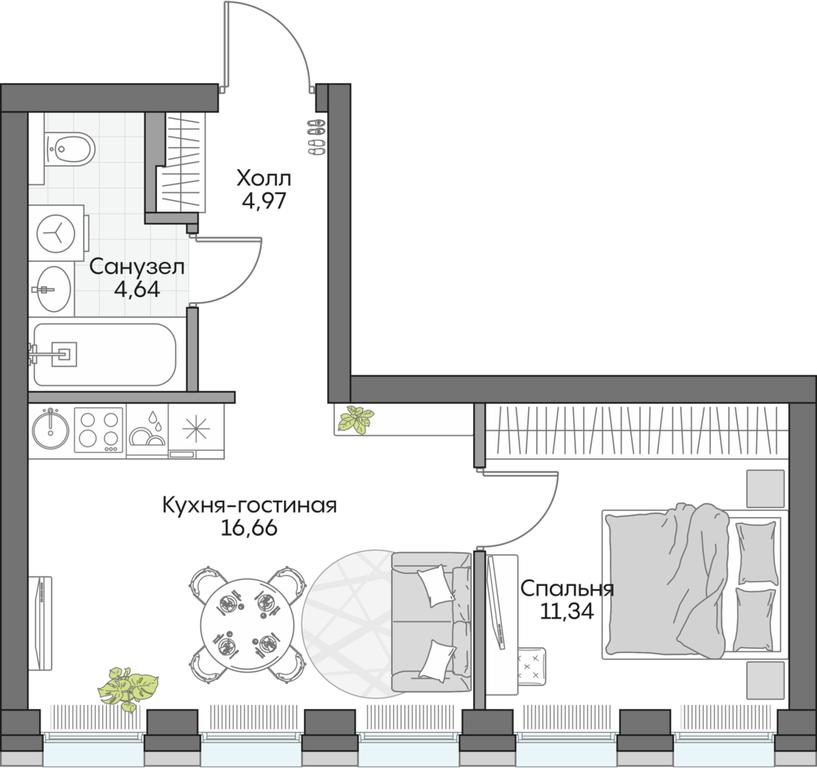 1-BD Apartment Sale, 36.25 sq. m. at Dom na naberezhnoy INSIDER (Insayder), Avtozavodskaya Street, Moscow, Russia #2 1-BD Apartment Sale, 36.25 sq. m. at Dom na naberezhnoy INSIDER (Insayder), Avtozavodskaya Street, Moscow, Russia #2
