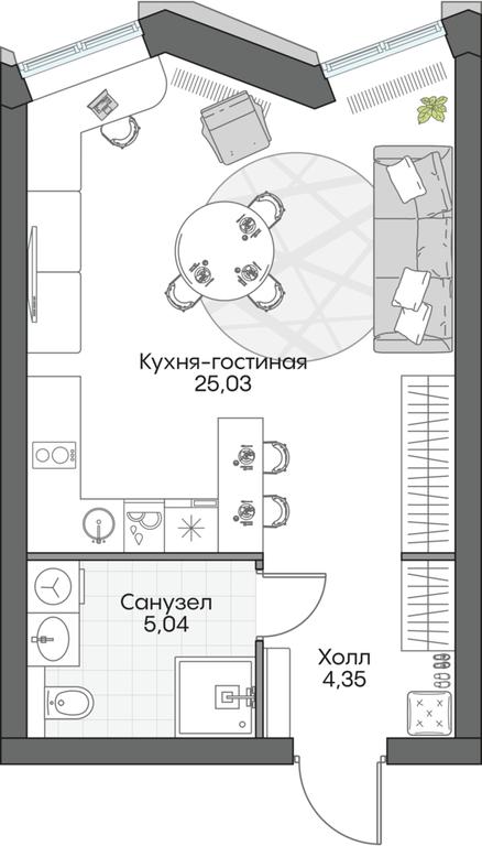 Apartment Sale, 34.37 sq. m. at Dom na naberezhnoy INSIDER (Insayder), Avtozavodskaya Street, Moscow, Russia #1 Apartment Sale, 34.37 sq. m. at Dom na naberezhnoy INSIDER (Insayder), Avtozavodskaya Street, Moscow, Russia #1