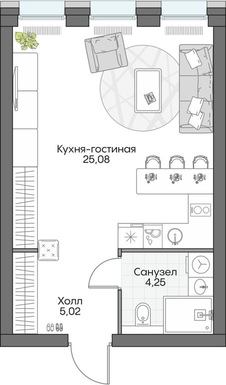 Apartment Sale, 34.5 sq. m. at Dom na naberezhnoy INSIDER (Insayder), Avtozavodskaya Street, Moscow, Russia #1 Apartment Sale, 34.5 sq. m. at Dom na naberezhnoy INSIDER (Insayder), Avtozavodskaya Street, Moscow, Russia #1