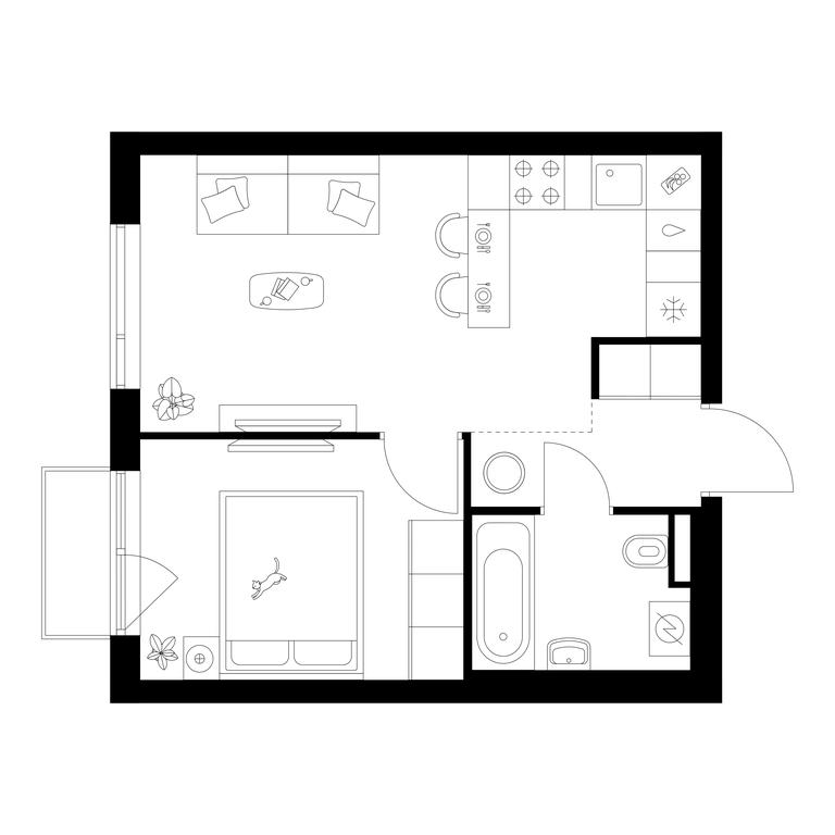 1-BD Apartment Sale, 34.3 sq. m. at Losinoostrovskiy Park, Otkrytoye Highway, 18Ас11, Moscow, Russia #1 1-BD Apartment Sale, 34.3 sq. m. at Losinoostrovskiy Park, Otkrytoye Highway, 18Ас11, Moscow, Russia #1