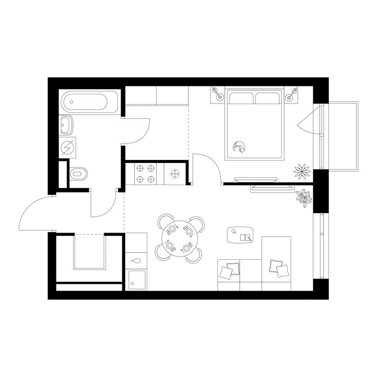1-BD Apartment Sale, 37.7 sq. m. at Losinoostrovskiy Park, Otkrytoye Highway, 18Ас11, Moscow, Russia #1 1-BD Apartment Sale, 37.7 sq. m. at Losinoostrovskiy Park, Otkrytoye Highway, 18Ас11, Moscow, Russia #1