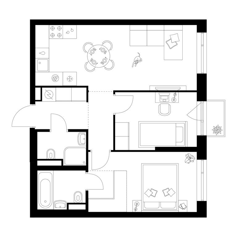 2-BD Apartment Sale, 54.3 sq. m. at Losinoostrovskiy Park, Otkrytoye Highway, 18Ас11, Moscow, Russia #1 2-BD Apartment Sale, 54.3 sq. m. at Losinoostrovskiy Park, Otkrytoye Highway, 18Ас11, Moscow, Russia #1