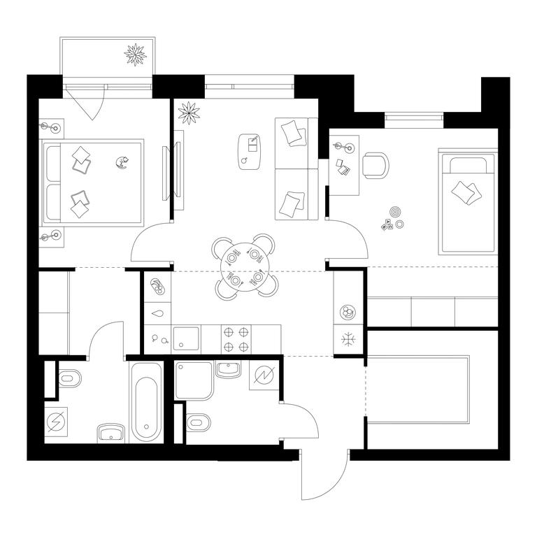 2-BD Apartment Sale, 59.7 sq. m. at Losinoostrovskiy Park, Otkrytoye Highway, 18Ас11, Moscow, Russia #1 2-BD Apartment Sale, 59.7 sq. m. at Losinoostrovskiy Park, Otkrytoye Highway, 18Ас11, Moscow, Russia #1