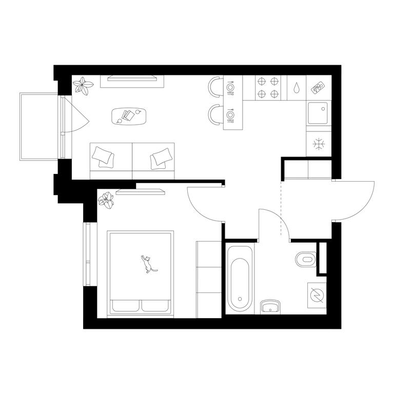 1-BD Apartment Sale, 32.2 sq. m. at Losinoostrovskiy Park, Otkrytoye Highway, 18Ас11, Moscow, Russia #1 1-BD Apartment Sale, 32.2 sq. m. at Losinoostrovskiy Park, Otkrytoye Highway, 18Ас11, Moscow, Russia #1