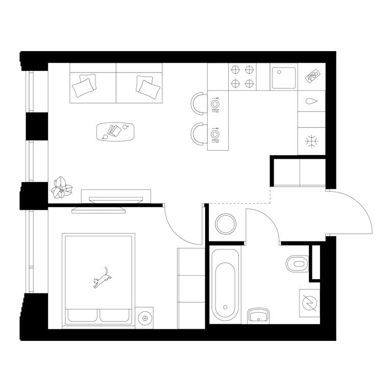 1-BD Apartment Sale, 33 sq. m. at Losinoostrovskiy Park, Otkrytoye Highway, 18Ас11, Moscow, Russia #1 1-BD Apartment Sale, 33 sq. m. at Losinoostrovskiy Park, Otkrytoye Highway, 18Ас11, Moscow, Russia #1