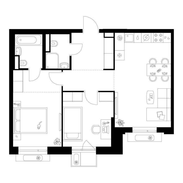 2-BD Apartment Sale, 61.4 sq. m. at Losinoostrovskiy Park, Otkrytoye Highway, 18Ас11, Moscow, Russia #1 2-BD Apartment Sale, 61.4 sq. m. at Losinoostrovskiy Park, Otkrytoye Highway, 18Ас11, Moscow, Russia #1