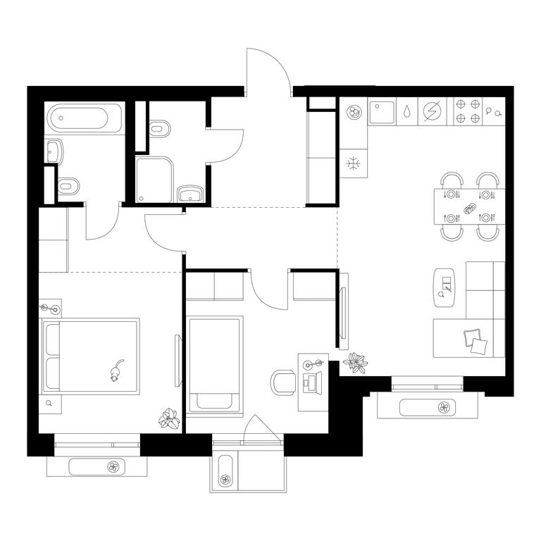 2-BD Apartment Sale, 61.4 sq. m. at Losinoostrovskiy Park, Otkrytoye Highway, 18Ас11, Moscow, Russia #1 2-BD Apartment Sale, 61.4 sq. m. at Losinoostrovskiy Park, Otkrytoye Highway, 18Ас11, Moscow, Russia #1