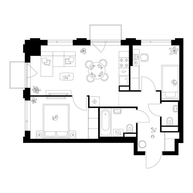 2-BD Apartment Sale, 48.5 sq. m. at Losinoostrovskiy Park, Otkrytoye Highway, 18Ас11, Moscow, Russia #1 2-BD Apartment Sale, 48.5 sq. m. at Losinoostrovskiy Park, Otkrytoye Highway, 18Ас11, Moscow, Russia #1