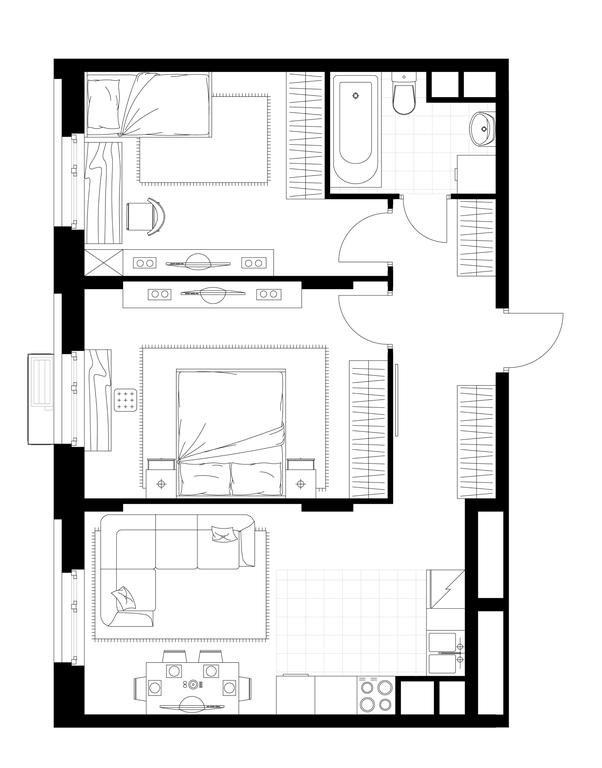 2-BD Apartment Sale, 59.7平方米 at Rezidentsii Skolkovo, Kashtanovaya ulitsa, 1, rabochiy posyolok Zarechye, Odintsovskiy City District, Moscow Region, Russia #1 2-BD Apartment Sale, 59.7平方米 at Rezidentsii Skolkovo, Kashtanovaya ulitsa, 1, rabochiy posyolok Zarechye, Odintsovskiy City District, Moscow Region, Russia #1