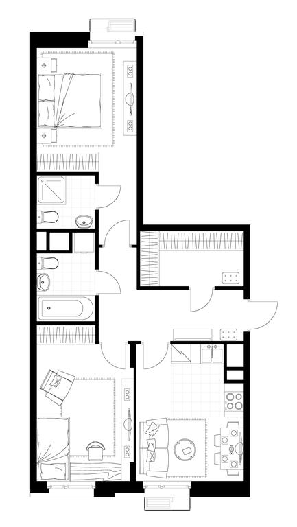2-BD Apartment Sale, 63.3 sq. m. at Rezidentsii Skolkovo, Kashtanovaya ulitsa, 1, rabochiy posyolok Zarechye, Odintsovskiy City District, Moscow Region, Russia #1 2-BD Apartment Sale, 63.3 sq. m. at Rezidentsii Skolkovo, Kashtanovaya ulitsa, 1, rabochiy posyolok Zarechye, Odintsovskiy City District, Moscow Region, Russia #1