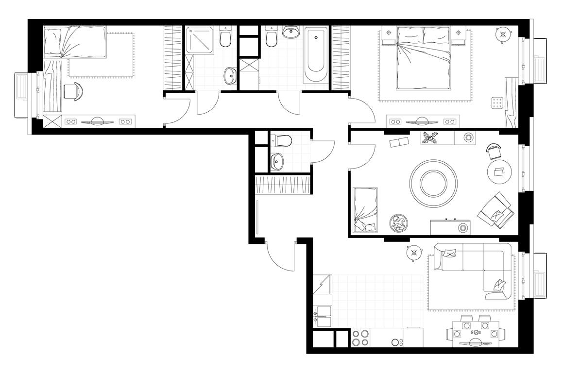 3-BD Apartment Sale, 92.6 sq. m. at Rezidentsii Skolkovo, Kashtanovaya ulitsa, 1, rabochiy posyolok Zarechye, Odintsovskiy City District, Moscow Region, Russia #1 3-BD Apartment Sale, 92.6 sq. m. at Rezidentsii Skolkovo, Kashtanovaya ulitsa, 1, rabochiy posyolok Zarechye, Odintsovskiy City District, Moscow Region, Russia #1