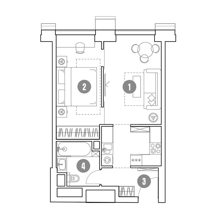 1-BD Apartment Sale, 41.9 sq. m. at Mirapolis, Mira Avenue, 222Ас9, Moscow, Russia #1 1-BD Apartment Sale, 41.9 sq. m. at Mirapolis, Mira Avenue, 222Ас9, Moscow, Russia #1