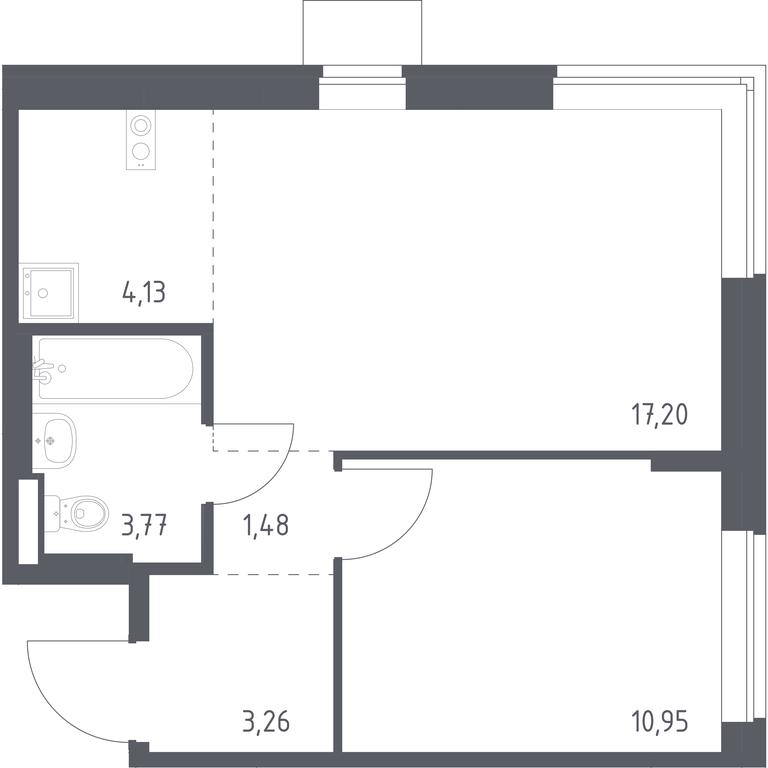 Apartment Sale, 40.79 sq. m. at Podolskie Kvartaly, zhiloy kompleks Podolskiye Kvartaly, Ryazanovskoe Settlement, Moscow, Russia #1 Apartment Sale, 40.79 sq. m. at Podolskie Kvartaly, zhiloy kompleks Podolskiye Kvartaly, Ryazanovskoe Settlement, Moscow, Russia #1