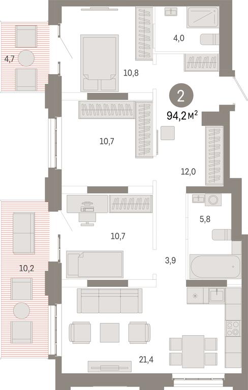 3-BD Apartment Sale, 94.2平方米 at Kvartal Metronom, Tagilskaya Street, Moscow, Russia #1 3-BD Apartment Sale, 94.2平方米 at Kvartal Metronom, Tagilskaya Street, Moscow, Russia #1