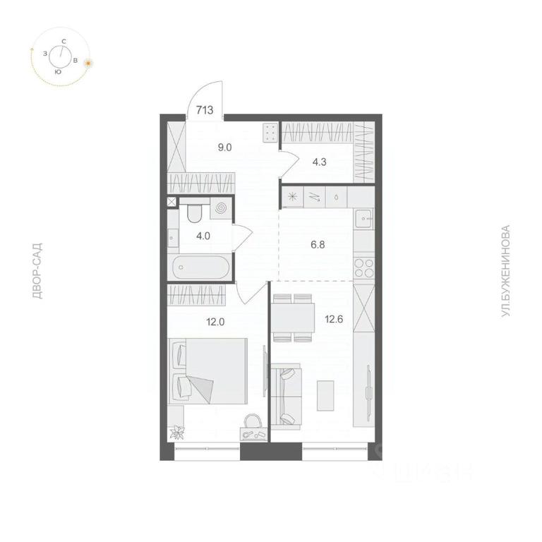 Apartment Sale, 48.7 sq. m. at ARTEL (Artel), Elektrozavodskaya Street, Moscow, Russia #1 Apartment Sale, 48.7 sq. m. at ARTEL (Artel), Elektrozavodskaya Street, Moscow, Russia #1