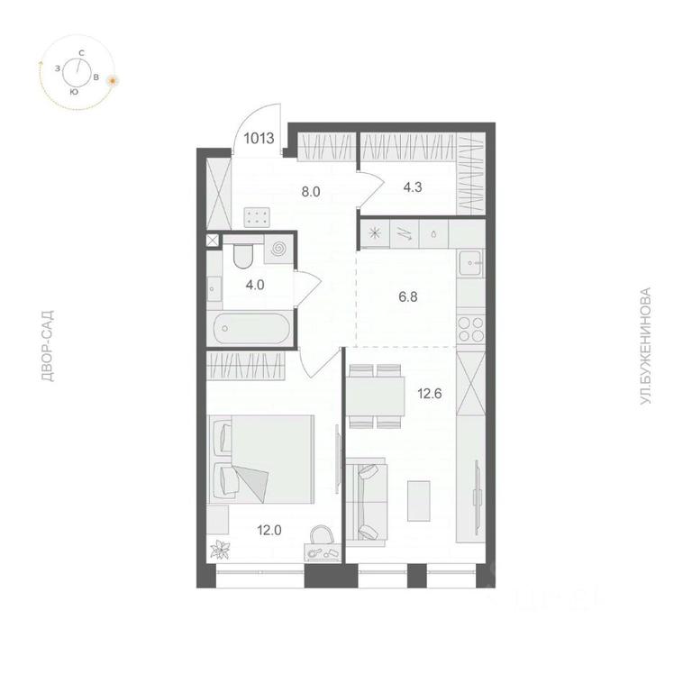 Apartment Sale, 47.7 sq. m. at ARTEL (Artel), Elektrozavodskaya Street, Moscow, Russia #1