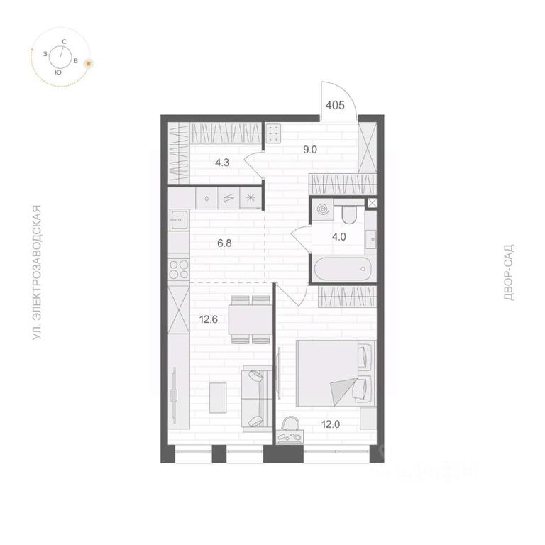 Apartment Sale, 48.7 sq. m. at ARTEL (Artel), Elektrozavodskaya Street, Moscow, Russia #1 Apartment Sale, 48.7 sq. m. at ARTEL (Artel), Elektrozavodskaya Street, Moscow, Russia #1