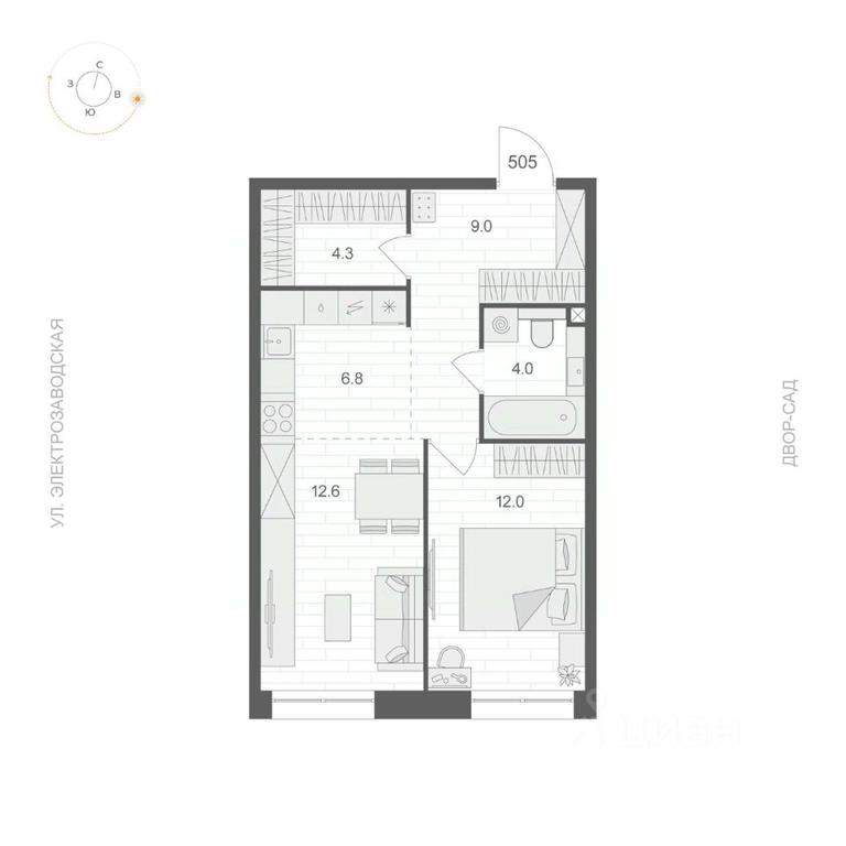 Apartment Sale, 48.7 sq. m. at ARTEL (Artel), Elektrozavodskaya Street, Moscow, Russia #1 Apartment Sale, 48.7 sq. m. at ARTEL (Artel), Elektrozavodskaya Street, Moscow, Russia #1