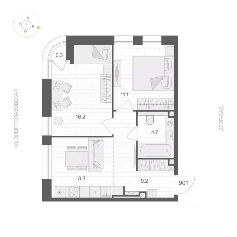 1-BD Apartment Sale, 49.65 sq. m. at ARTEL (Artel), Elektrozavodskaya Street, Moscow, Russia #1 1-BD Apartment Sale, 49.65 sq. m. at ARTEL (Artel), Elektrozavodskaya Street, Moscow, Russia #1