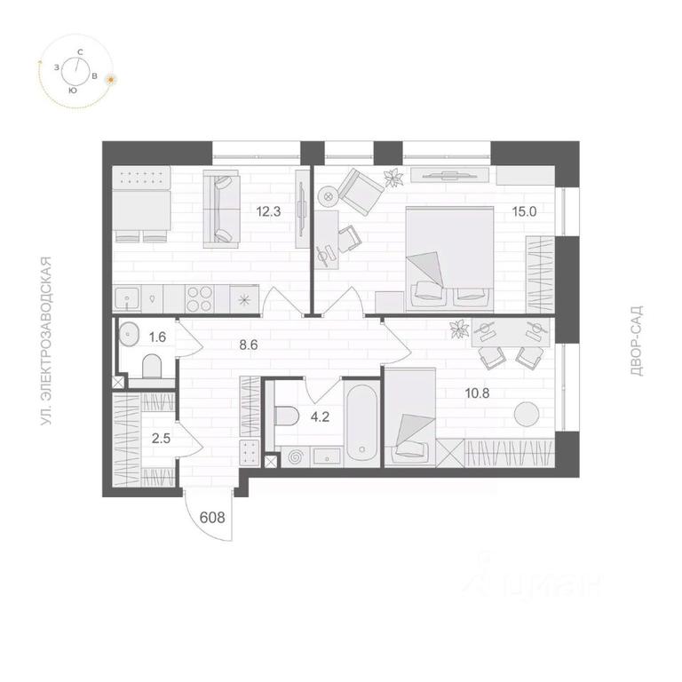 1-BD Apartment Sale, 55 sq. m. at ARTEL (Artel), Elektrozavodskaya Street, Moscow, Russia #1 1-BD Apartment Sale, 55 sq. m. at ARTEL (Artel), Elektrozavodskaya Street, Moscow, Russia #1