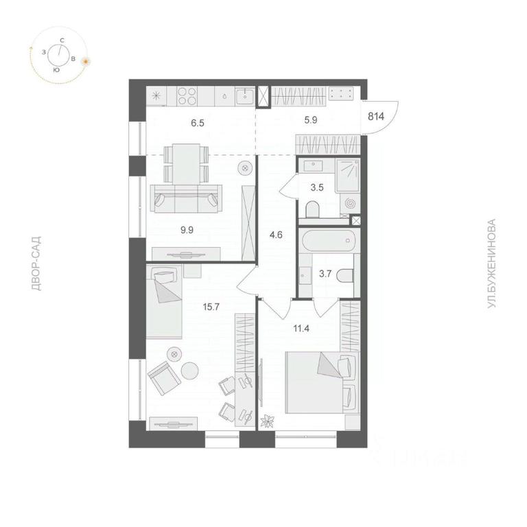 1-BD Apartment Sale, 61.2平方米 at ARTEL (Artel), Elektrozavodskaya Street, Moscow, Russia #1 1-BD Apartment Sale, 61.2平方米 at ARTEL (Artel), Elektrozavodskaya Street, Moscow, Russia #1