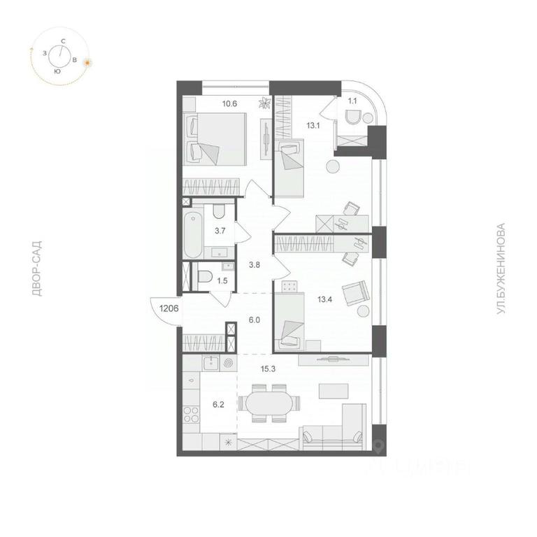 2-BD Apartment Sale, 74.15 sq. m. at ARTEL (Artel), Elektrozavodskaya Street, Moscow, Russia #1 2-BD Apartment Sale, 74.15 sq. m. at ARTEL (Artel), Elektrozavodskaya Street, Moscow, Russia #1