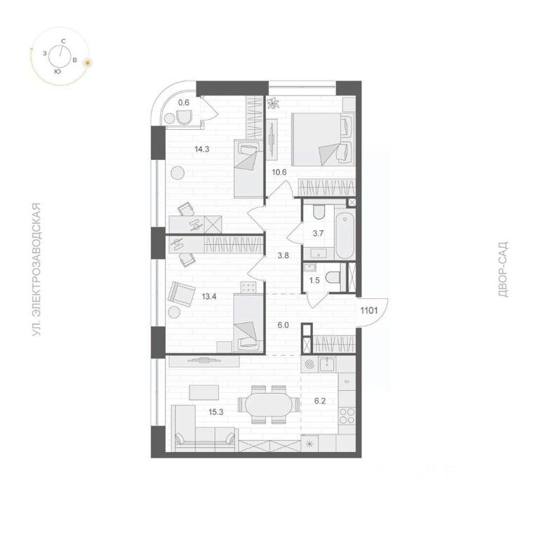 2-BD Apartment Sale, 75.1平方米 at ARTEL (Artel), Elektrozavodskaya Street, Moscow, Russia #1 2-BD Apartment Sale, 75.1平方米 at ARTEL (Artel), Elektrozavodskaya Street, Moscow, Russia #1