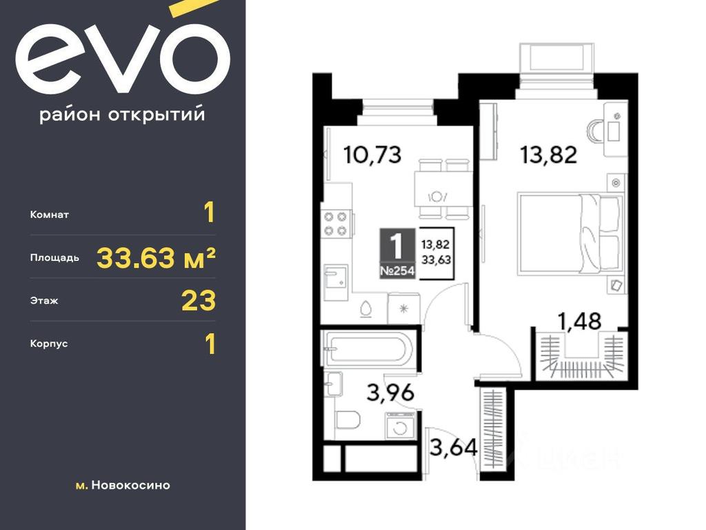 Apartment Sale, 33.63 sq. m. at EVO, Komsomolskaya Street, Reutov, Moscow Region, Russia #1 Apartment Sale, 33.63 sq. m. at EVO, Komsomolskaya Street, Reutov, Moscow Region, Russia #1