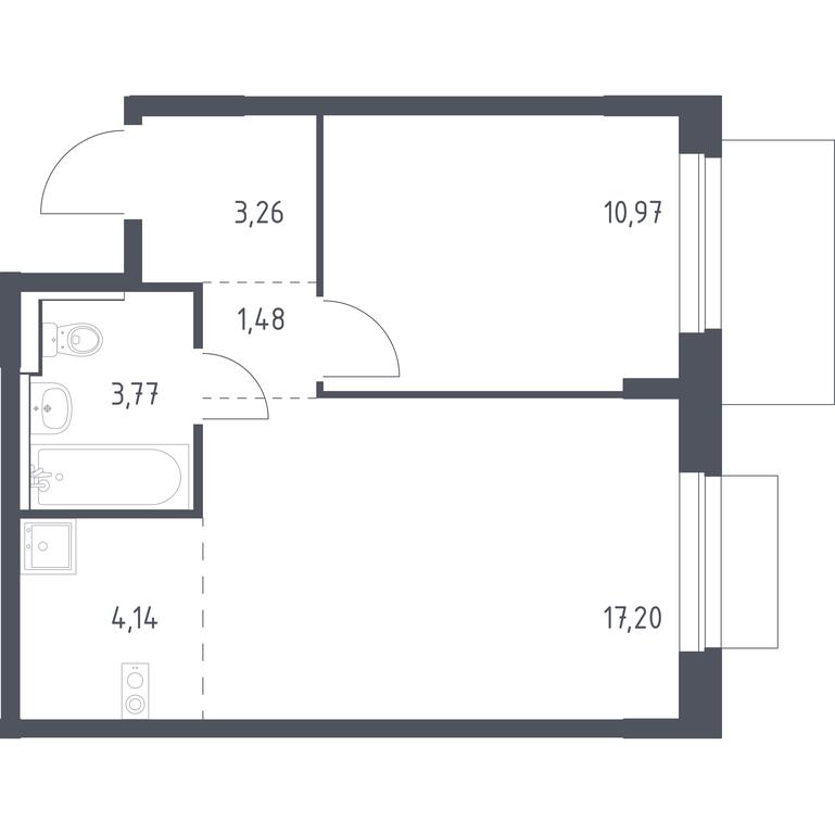 Apartment Sale, 40.82 sq. m. at Novoe Vnukovo, kvartal № 38, Kokoshkino Settlement, Moscow, Russia #1