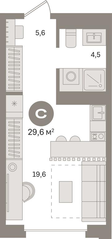 Apartment Sale, 29.7平方米 at Kvartal «MONS», Ogorodny Drive, Moscow, Russia #1 Apartment Sale, 29.7平方米 at Kvartal «MONS», Ogorodny Drive, Moscow, Russia #1