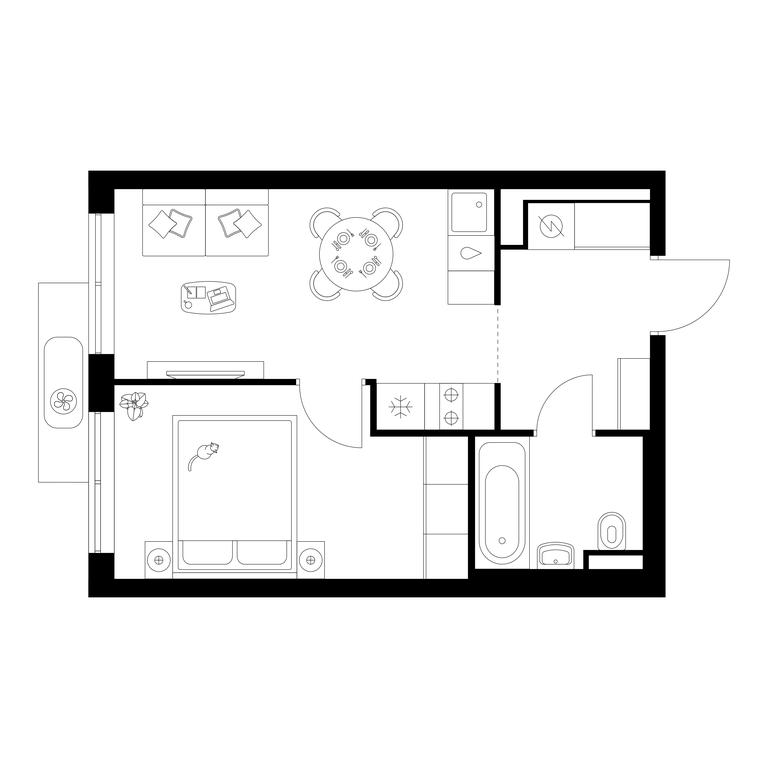 1-BD Apartment Sale, 32.6 sq. m. at Salarevo Park, Salaryevskaya Street, 8к1, Moskovskiy Settlement, Moscow, Russia #1 1-BD Apartment Sale, 32.6 sq. m. at Salarevo Park, Salaryevskaya Street, 8к1, Moskovskiy Settlement, Moscow, Russia #1