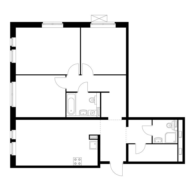3-BD Apartment Sale, 88.2 sq. m. at Liubertsy Park, 8 Marta Street, 14к2, Lyubertsy, Moscow Region, Russia #1