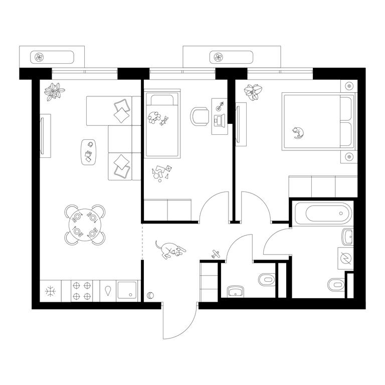 2-BD Apartment Sale, 50.8 sq. m. at Salarevo Park, Salaryevskaya Street, 8к1, Moskovskiy Settlement, Moscow, Russia #1 2-BD Apartment Sale, 50.8 sq. m. at Salarevo Park, Salaryevskaya Street, 8к1, Moskovskiy Settlement, Moscow, Russia #1