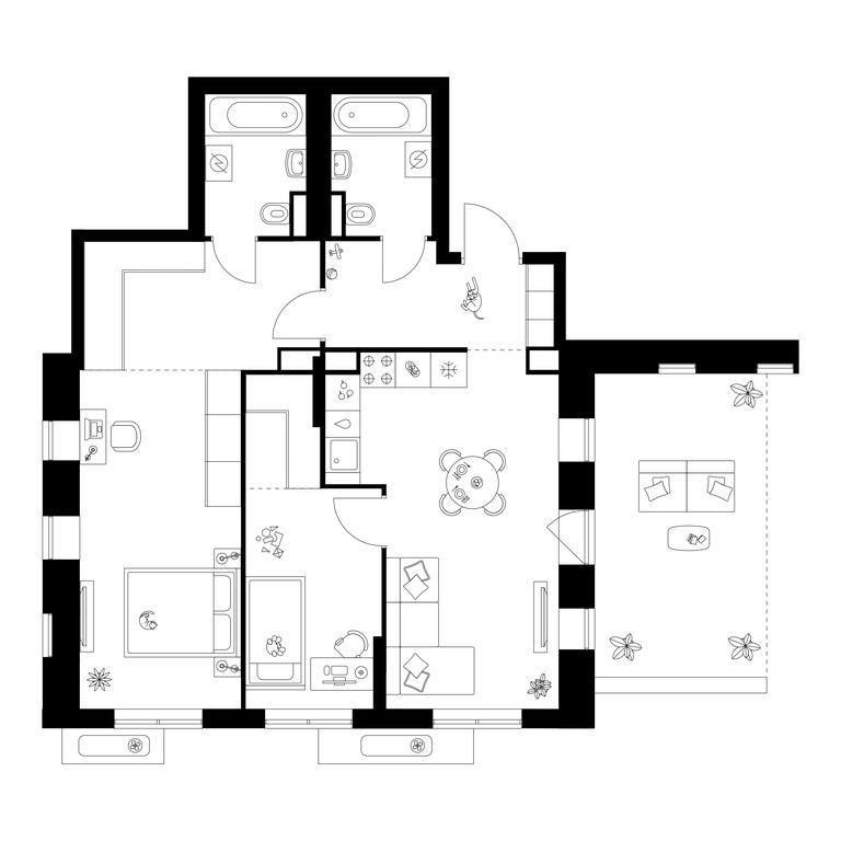 2-BD Apartment Sale, 72.6 sq. m. at Salarevo Park, Salaryevskaya Street, 8к1, Moskovskiy Settlement, Moscow, Russia #1 2-BD Apartment Sale, 72.6 sq. m. at Salarevo Park, Salaryevskaya Street, 8к1, Moskovskiy Settlement, Moscow, Russia #1