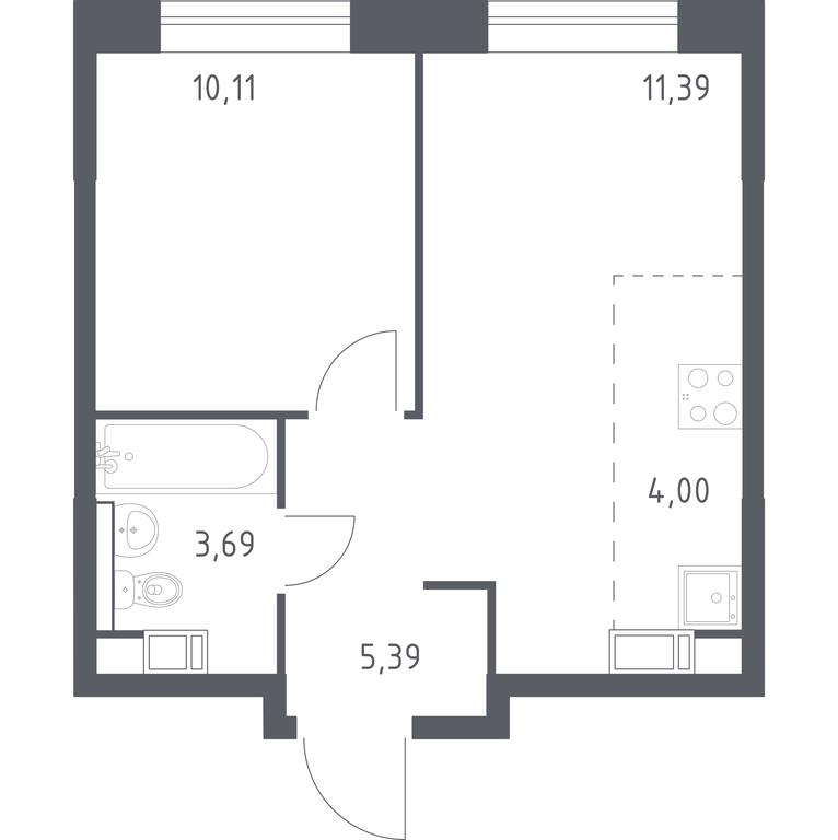 Apartment Sale, 34.58 sq. m. at Eko Bunino, prospekt Kuprina, 34к1, Sosenskoye Settlement, Moscow, Russia #1 Apartment Sale, 34.58 sq. m. at Eko Bunino, prospekt Kuprina, 34к1, Sosenskoye Settlement, Moscow, Russia #1
