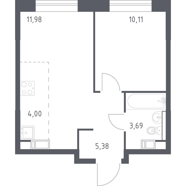 Apartment Sale, 35.16 sq. m. at Eko Bunino, prospekt Kuprina, 34к1, Sosenskoye Settlement, Moscow, Russia #1 Apartment Sale, 35.16 sq. m. at Eko Bunino, prospekt Kuprina, 34к1, Sosenskoye Settlement, Moscow, Russia #1
