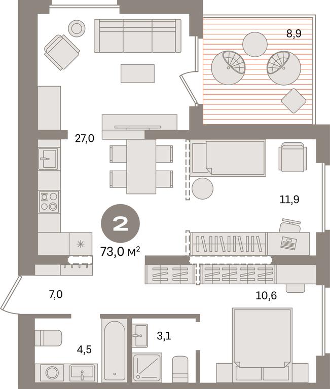 2-BD Apartment Sale, 73平方米 at Pervy kvartal, Kalinovaya ulitsa, derevnya Sapronovo, Leninskiy City District, Moscow Region, Russia #1 2-BD Apartment Sale, 73平方米 at Pervy kvartal, Kalinovaya ulitsa, derevnya Sapronovo, Leninskiy City District, Moscow Region, Russia #1