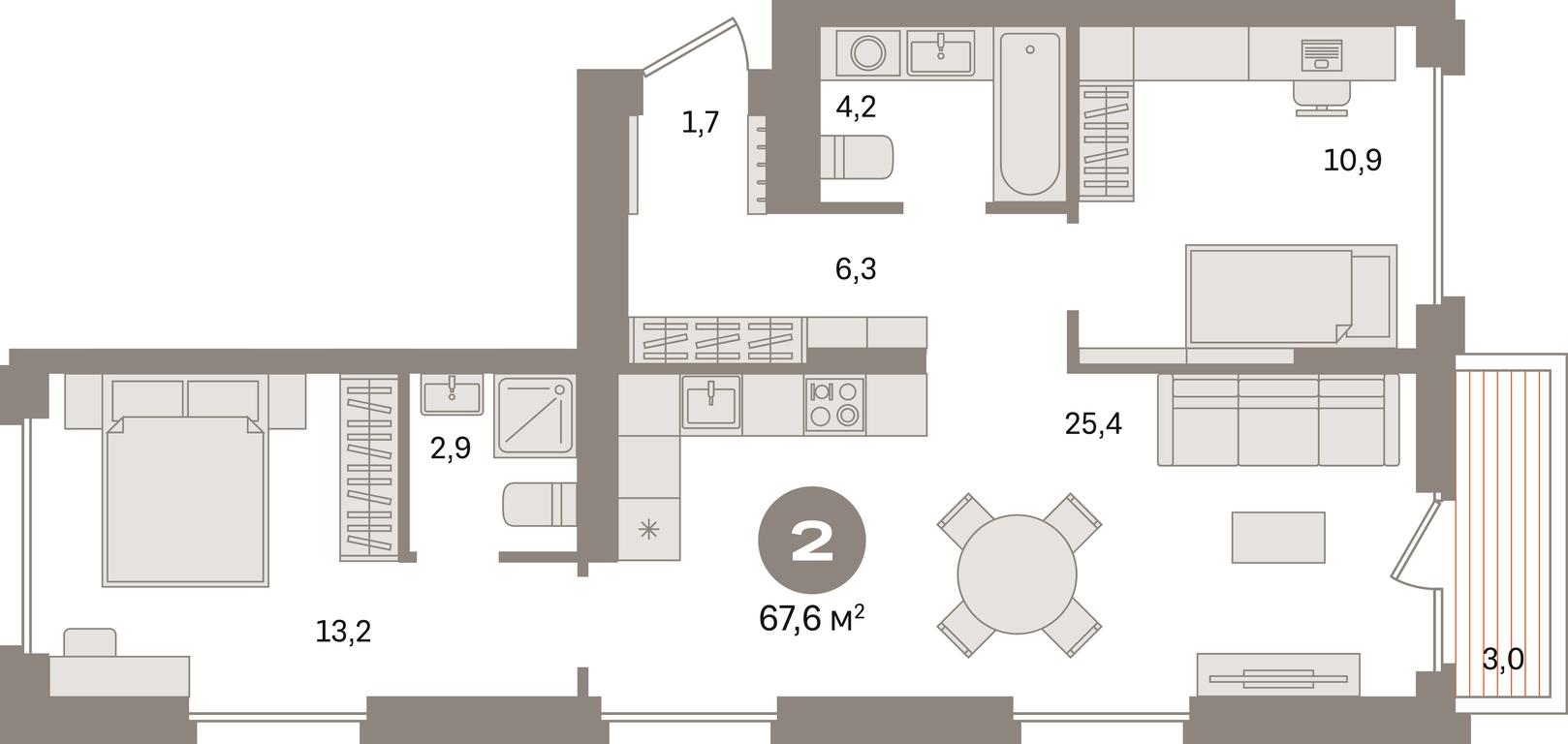 2-BD Apartment Sale, 67.6 sq. m. at Pervy kvartal, Kalinovaya ulitsa, derevnya Sapronovo, Leninskiy City District, Moscow Region, Russia #1 2-BD Apartment Sale, 67.6 sq. m. at Pervy kvartal, Kalinovaya ulitsa, derevnya Sapronovo, Leninskiy City District, Moscow Region, Russia #1