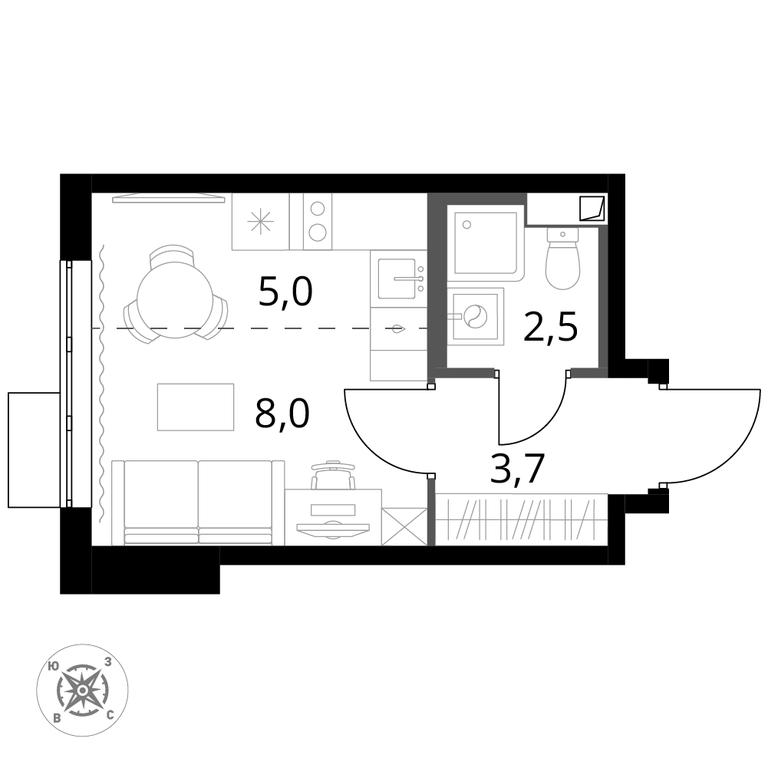 Apartment Sale, 19.4 sq. m. at Pervy Sheremetevskij, Komsomolskaya Street, 16, Khimki, Moscow Region, Russia #1 Apartment Sale, 19.4 sq. m. at Pervy Sheremetevskij, Komsomolskaya Street, 16, Khimki, Moscow Region, Russia #1