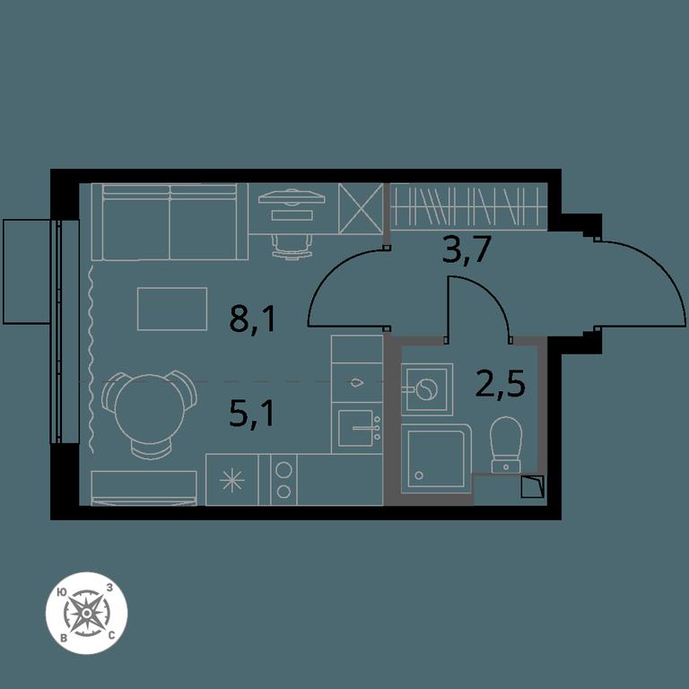 Apartment Sale, 19.4 sq. m. at Pervy Sheremetevskij, Komsomolskaya Street, 16, Khimki, Moscow Region, Russia #1 Apartment Sale, 19.4 sq. m. at Pervy Sheremetevskij, Komsomolskaya Street, 16, Khimki, Moscow Region, Russia #1
